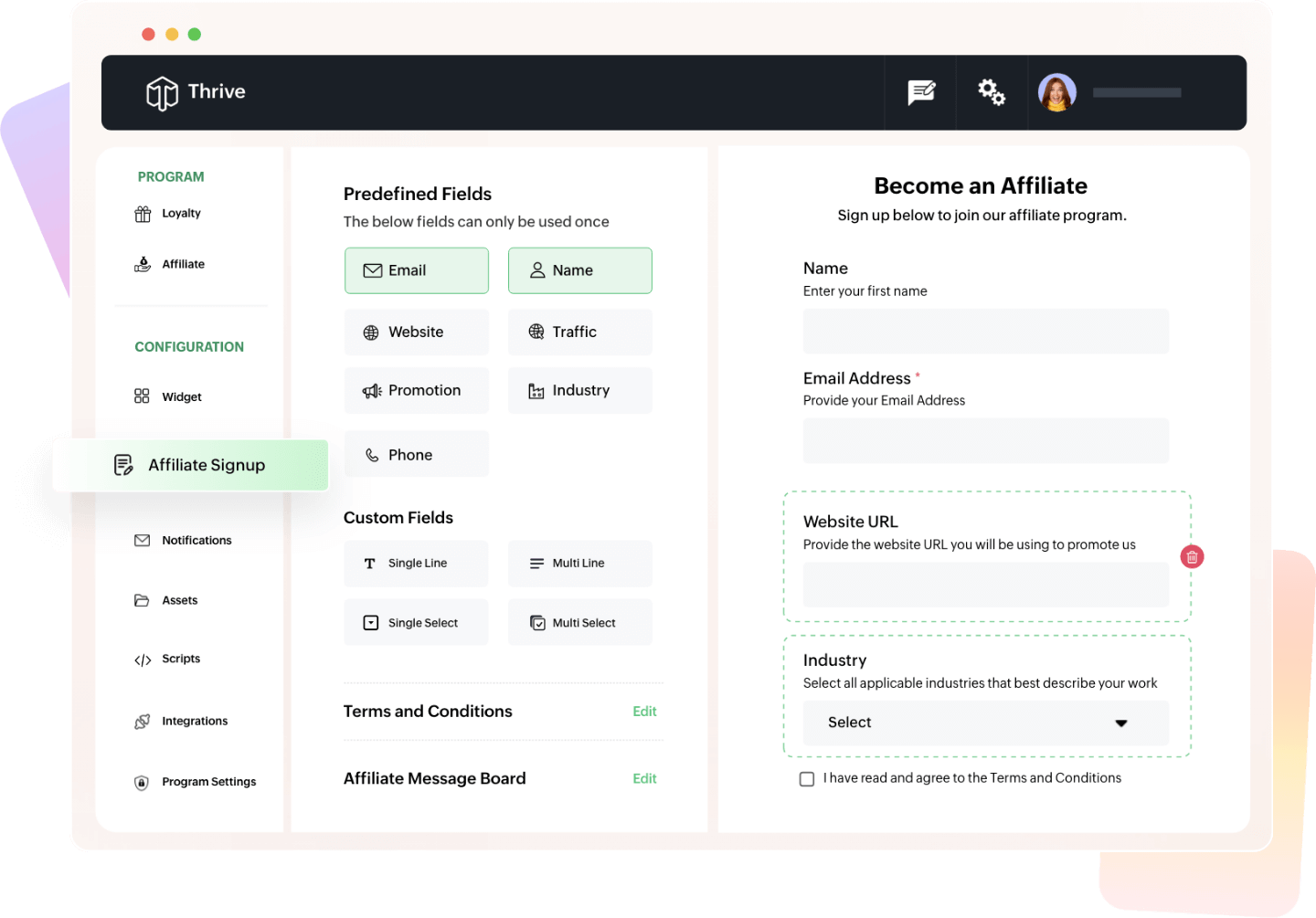 screenshot of Zoho Thrive